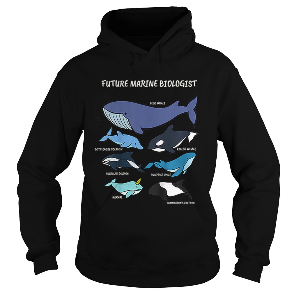 Future Marine Biologist Types of Whales and Dolphins Whale Let It Be Nature Hoodie