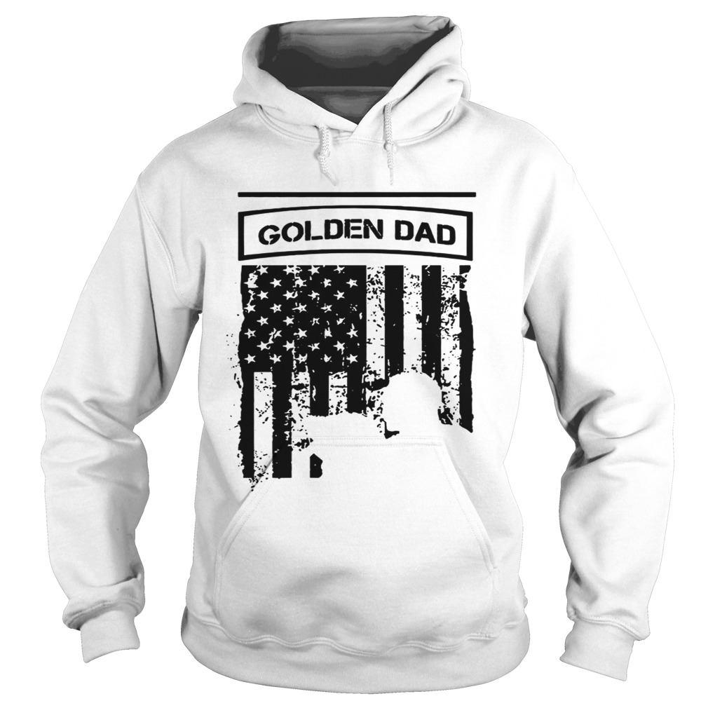 Golden Black Dad American Flag TShirt Hoodie