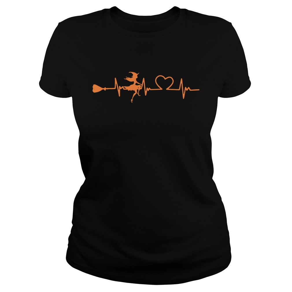 Halloween witch heartbeat Classic Ladies