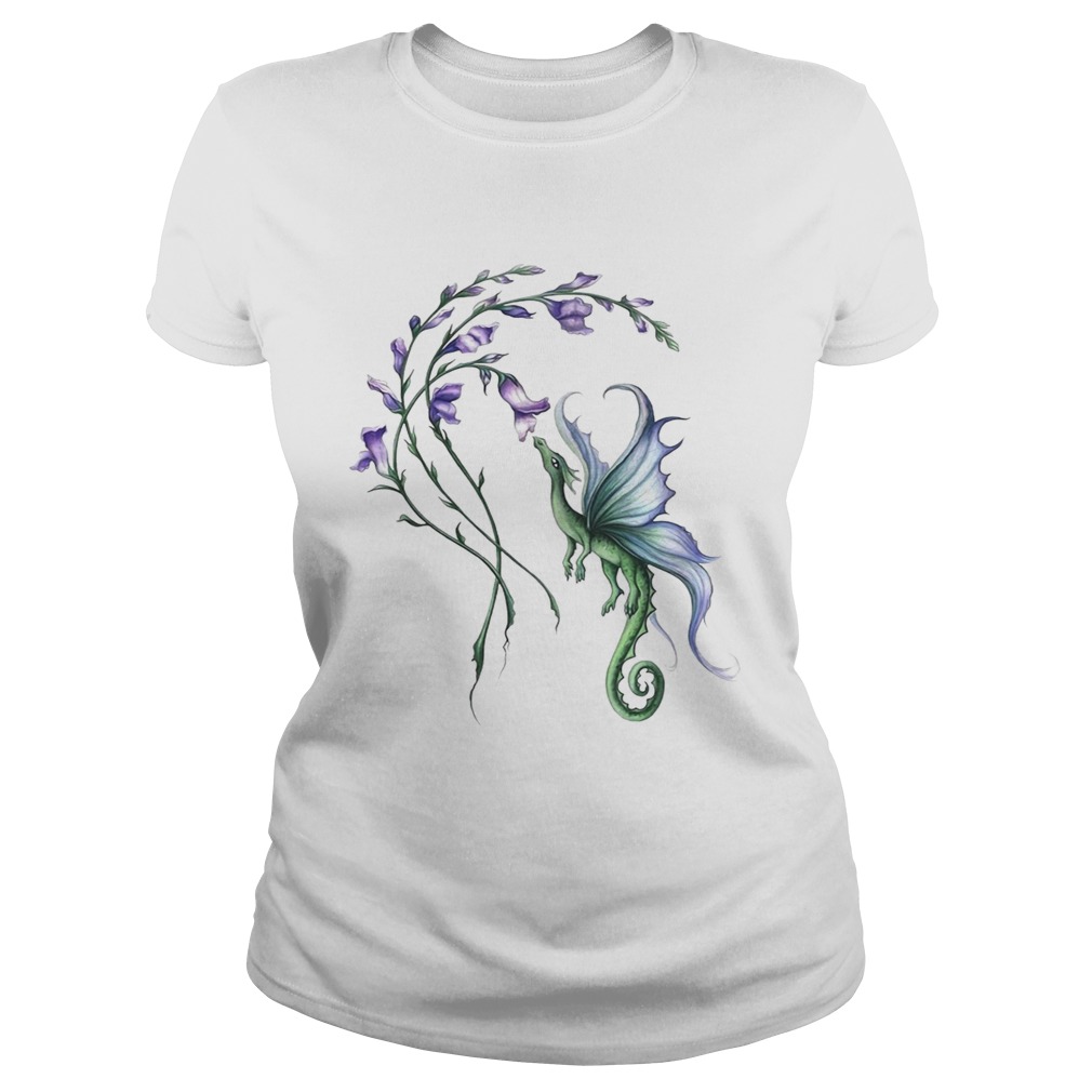 Harebell flower and Dragon Classic Ladies