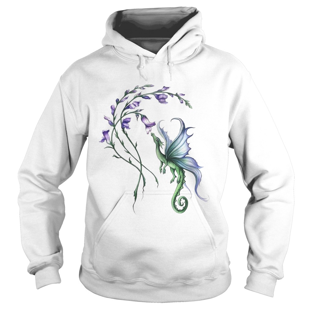 Harebell flower and Dragon Hoodie