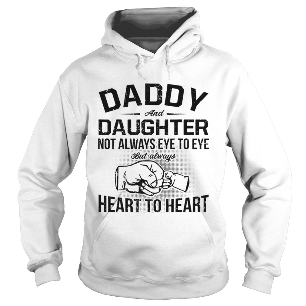 Hot Daddy And Daughter Fathers Day Heart To Heart Hoodie