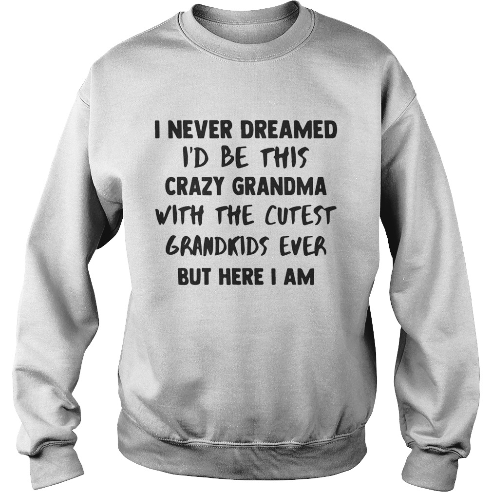 I Never Dreamed Id Be This Crazy Grandma With The Cutest Grandkids Ever Shirt Sweatshirt