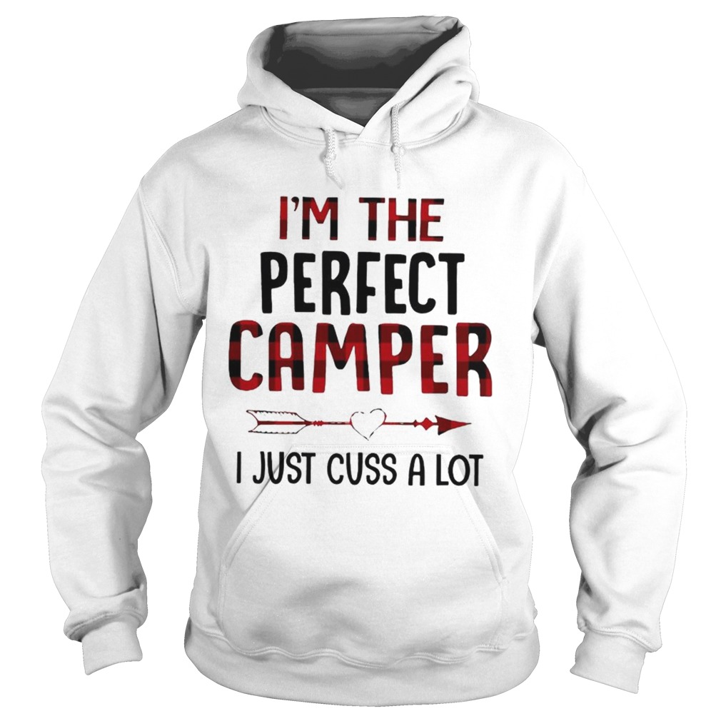 Im Not Perfect Camper I Just Cuss A Lot Plaid Hoodie
