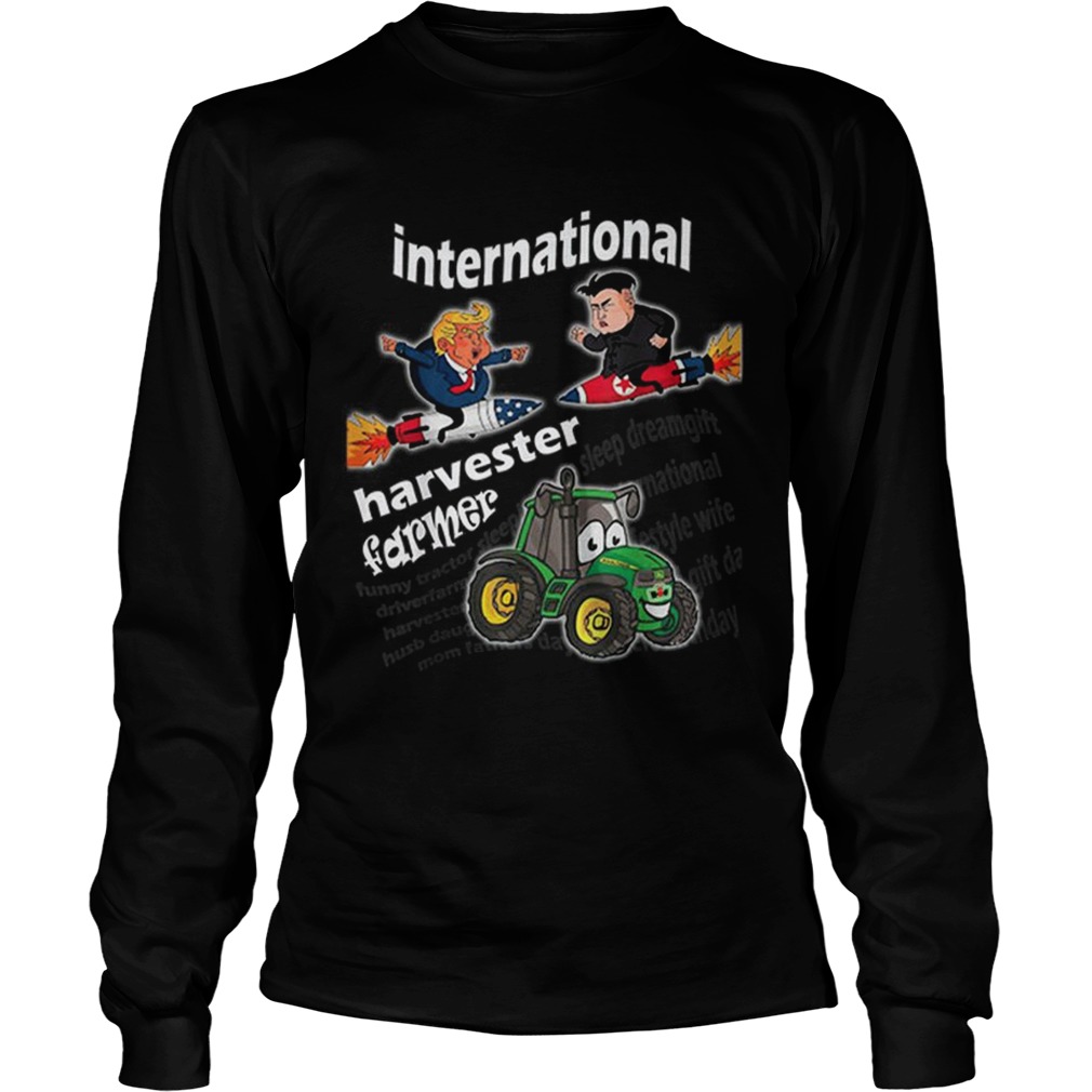International Harvester and Farmer Fun Tractor T Idea LongSleeve