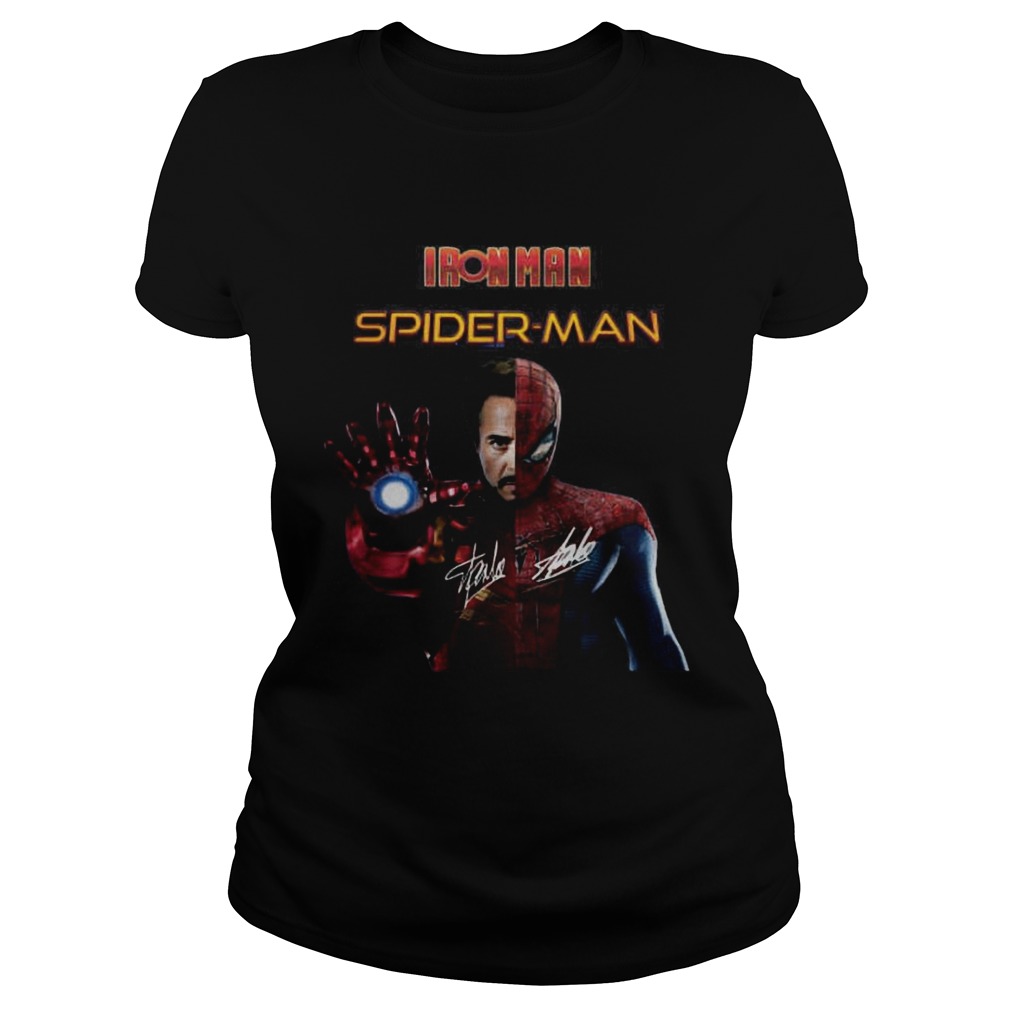 Iron man and Spiderman signatures Classic Ladies