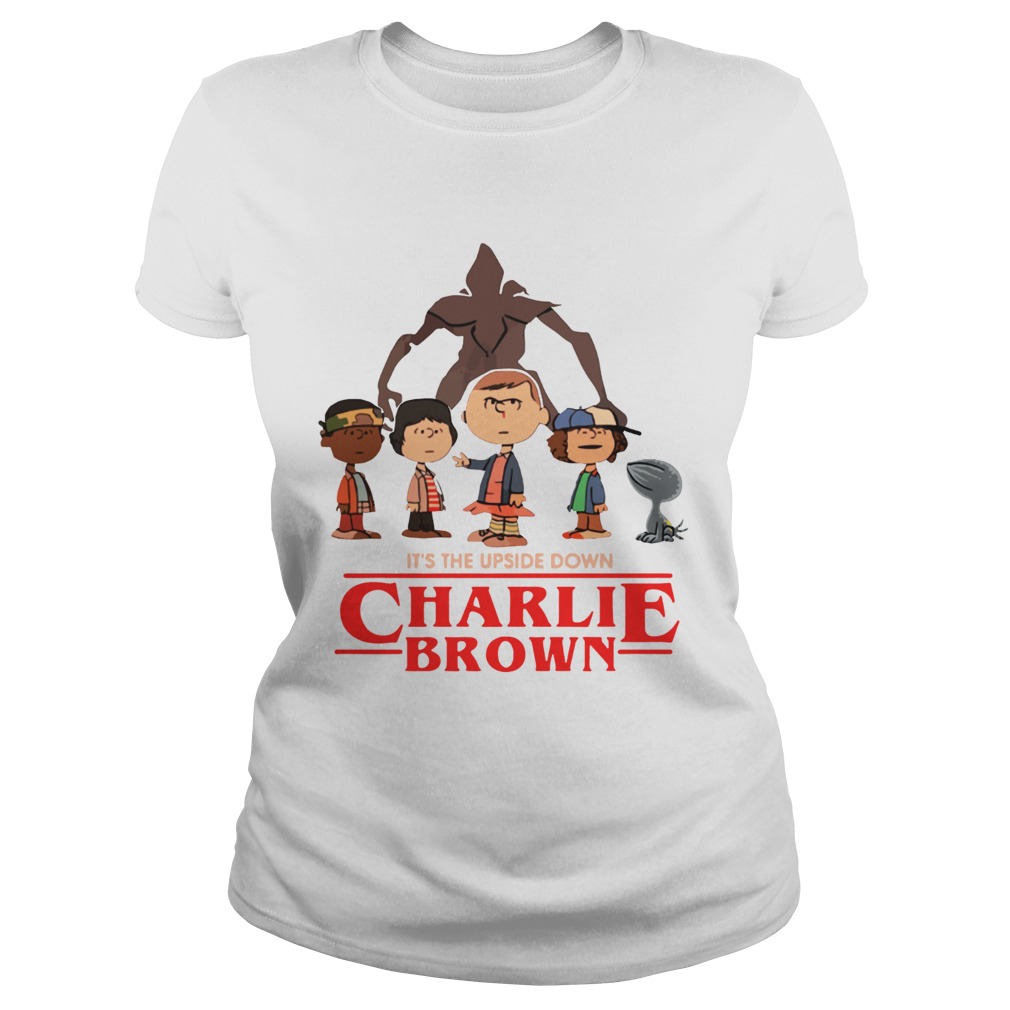 Its the upside down Charlie Brown Stranger Things Classic Ladies