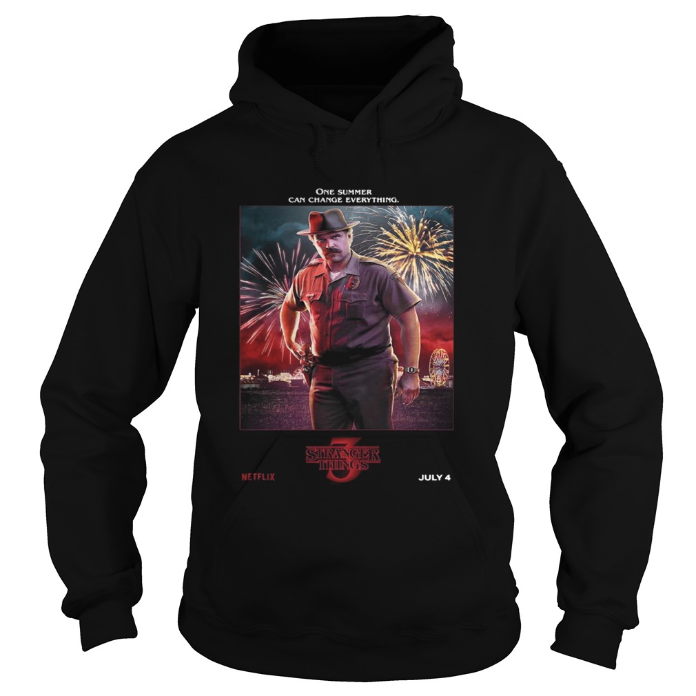 Jim Hopper One Summer Can Change Everything Stranger Things Hoodie