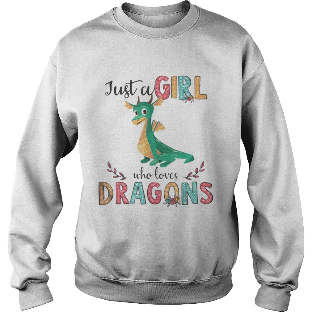 Just A Girl Who Love Dragon Flower Sweatshirt
