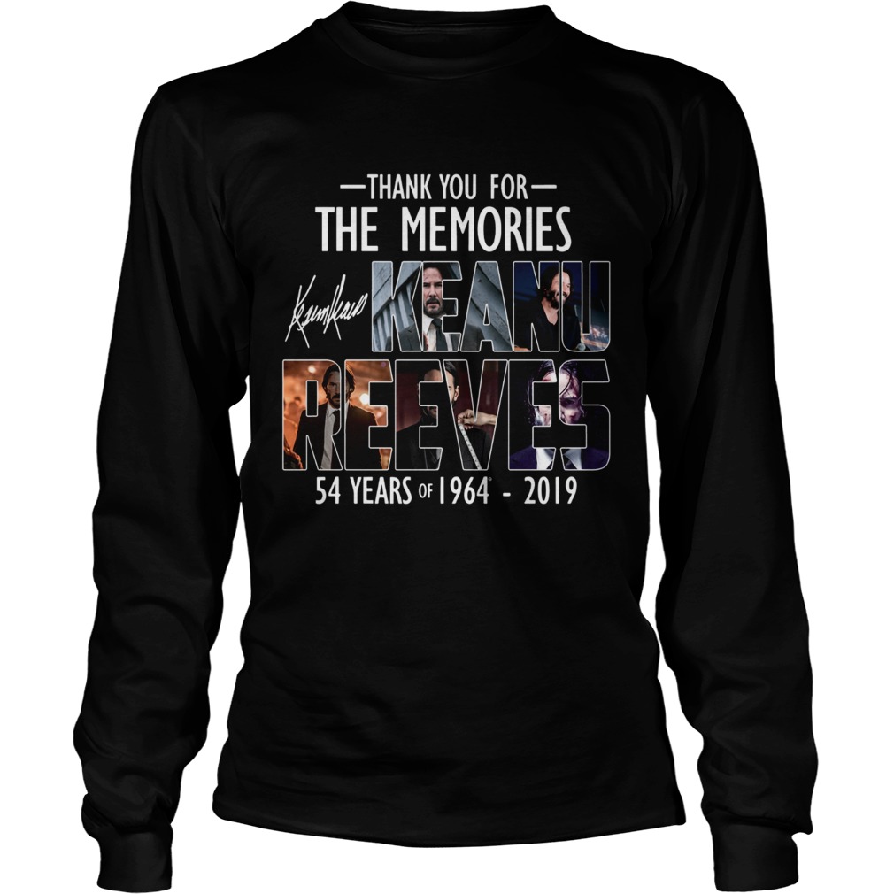 Keanu Reeves 54 years of 19964 2019 thank you for the memories LongSleeve