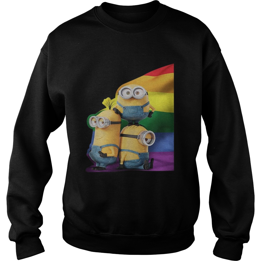 LGBT Minions rainbow Sweatshirt