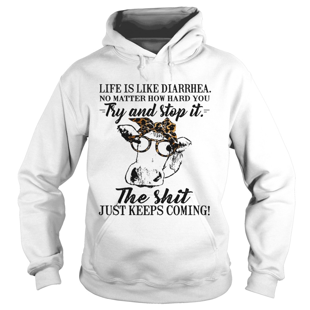 Life is like diarrhea no matter how hard you try and stop it the shit just keeps coming Hoodie