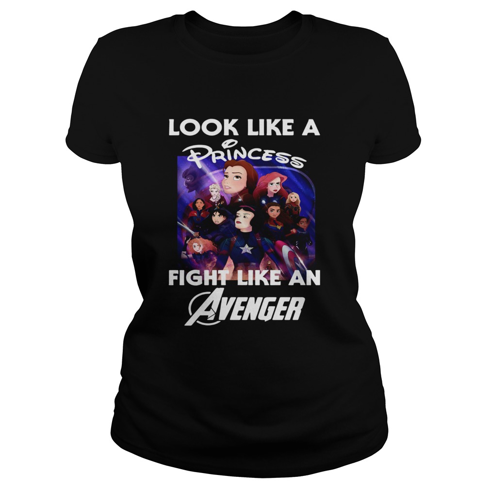 Look like a princess fight like an Avenger poster Disney Classic Ladies