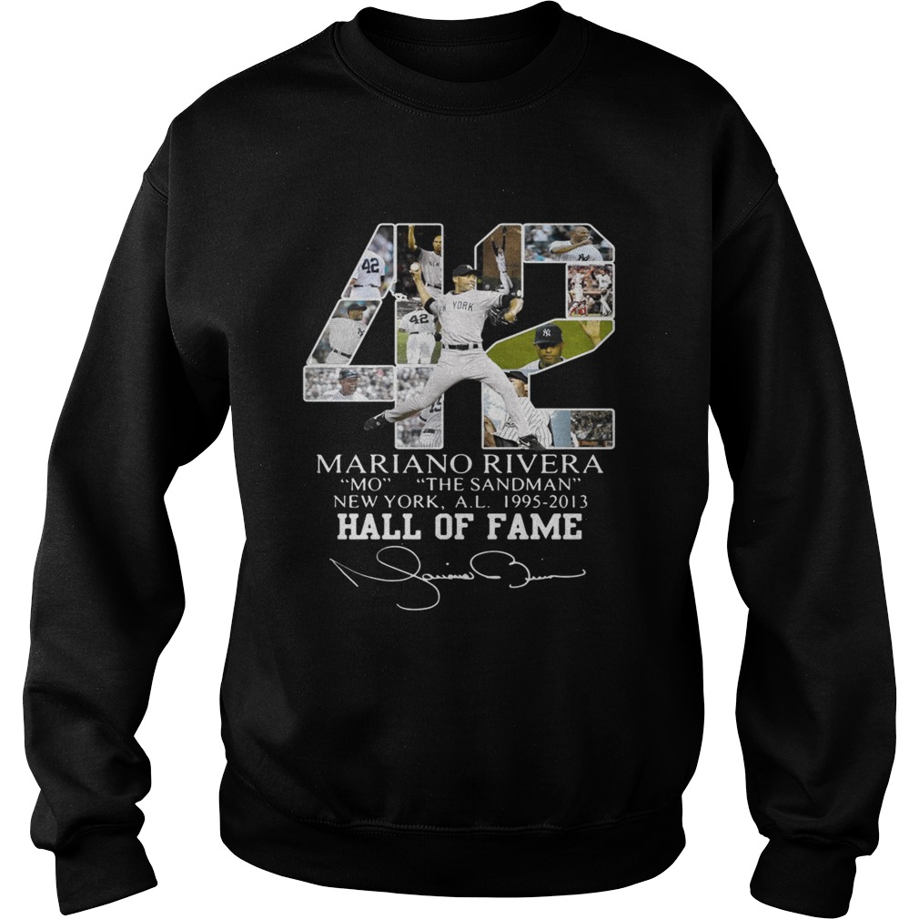 Mariano Rivera New York Yankees Hall of Fame signatures Sweatshirt