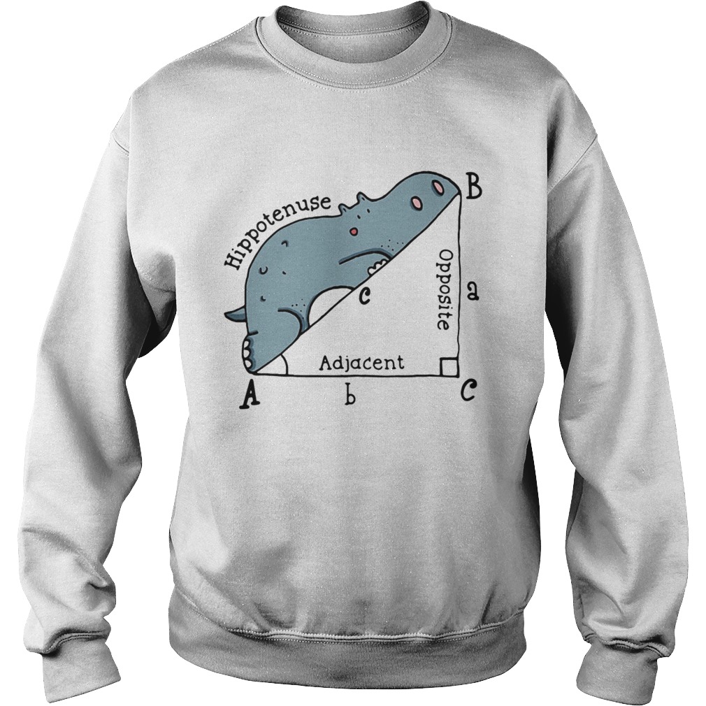 Math Humor Hippotenuse Adiacent Opposite Sweatshirt