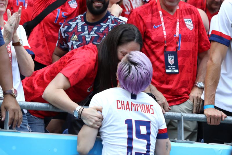 Megan Rapinoe Celebrates World Cup Victory with a Kiss from Girlfriend Sue Bird