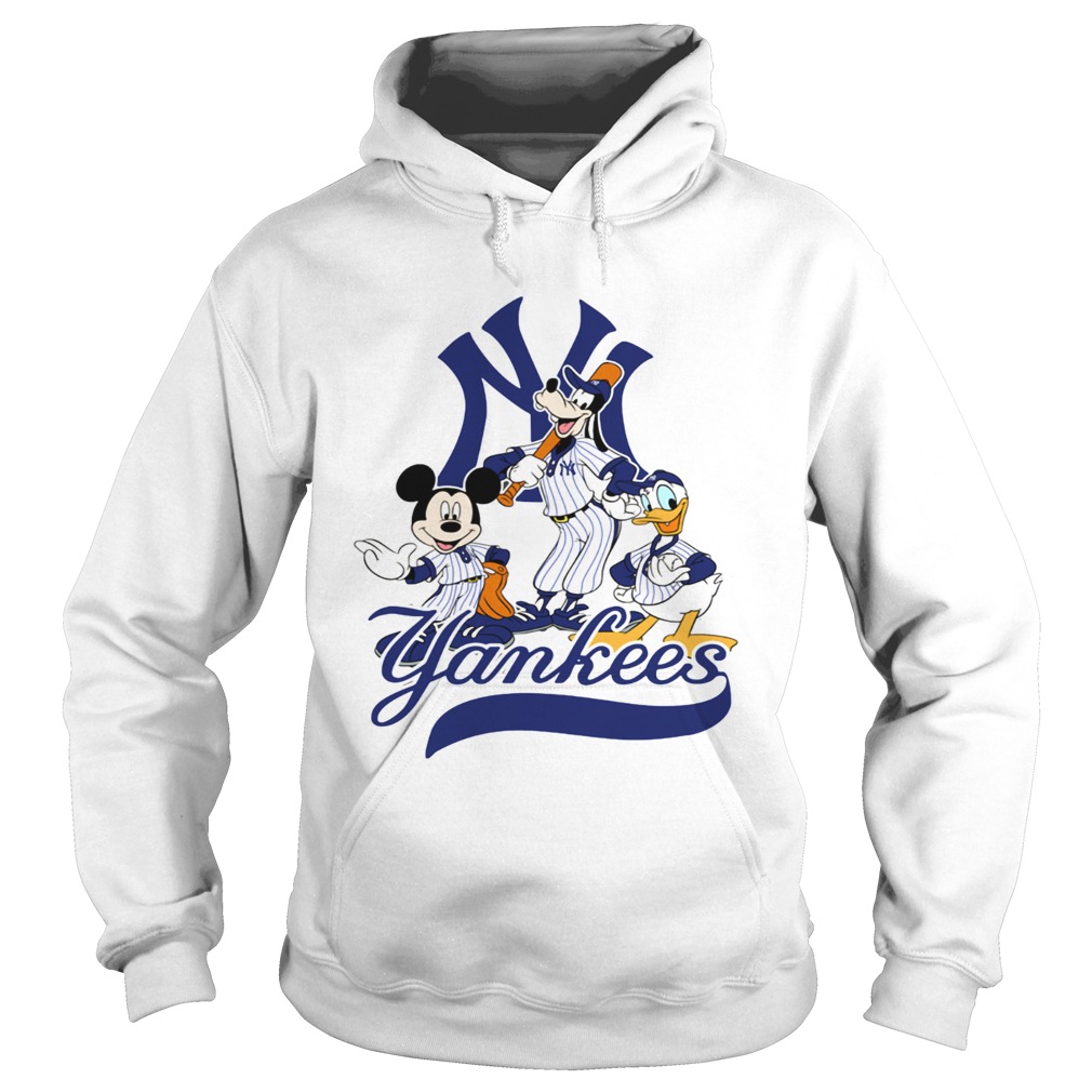 Mickey Mouse Pluto Donald Duck New York Yankees Hoodie