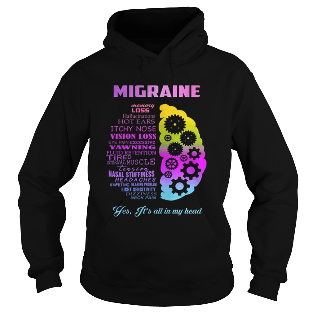 Migraine yes it is all in my head Hoodie