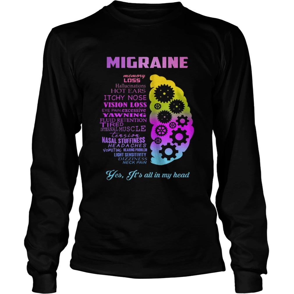 Migraine yes it is all in my head LongSleeve