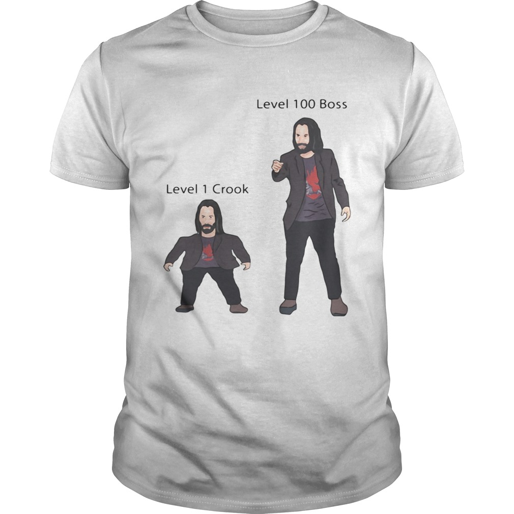 Mini Keanu Reeves Vs Level 100 Boss Keanu shirt