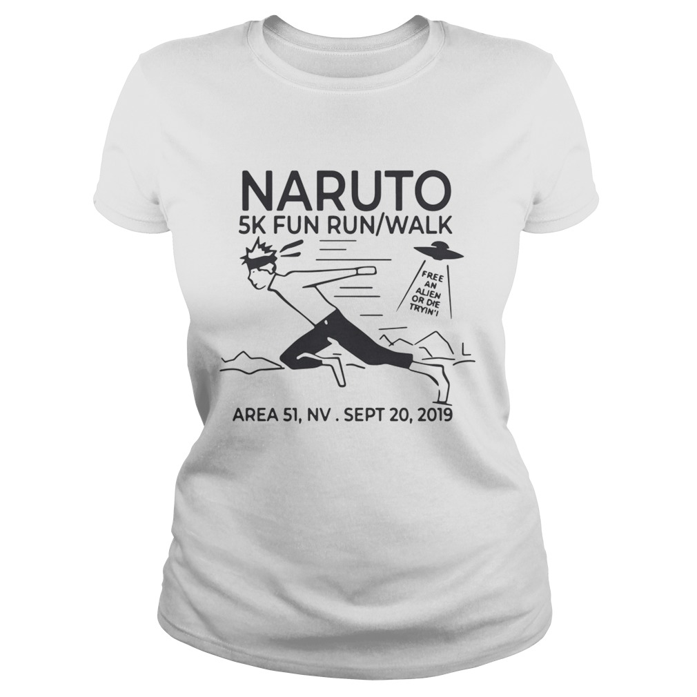 Naruto 5k fun run walk area 51 sept 20 2019 Classic Ladies