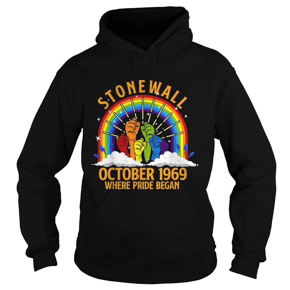 October Stonewall Riots 50th Rainbow LGBT Hoodie