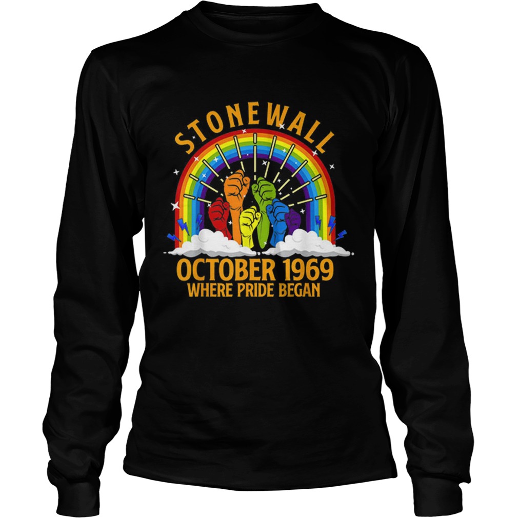 October Stonewall Riots 50th Rainbow LGBT LongSleeve