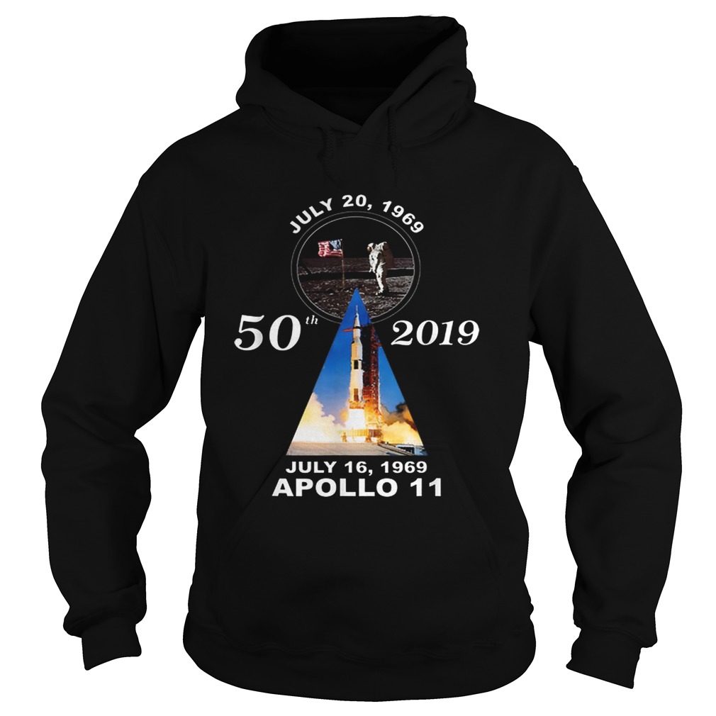 Official 50th 2019 Anniversary Moon Landing Apollo 11 July 1969 Hoodie