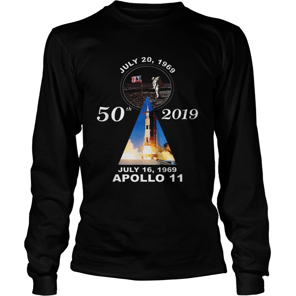 Official 50th 2019 Anniversary Moon Landing Apollo 11 July 1969 LongSleeve