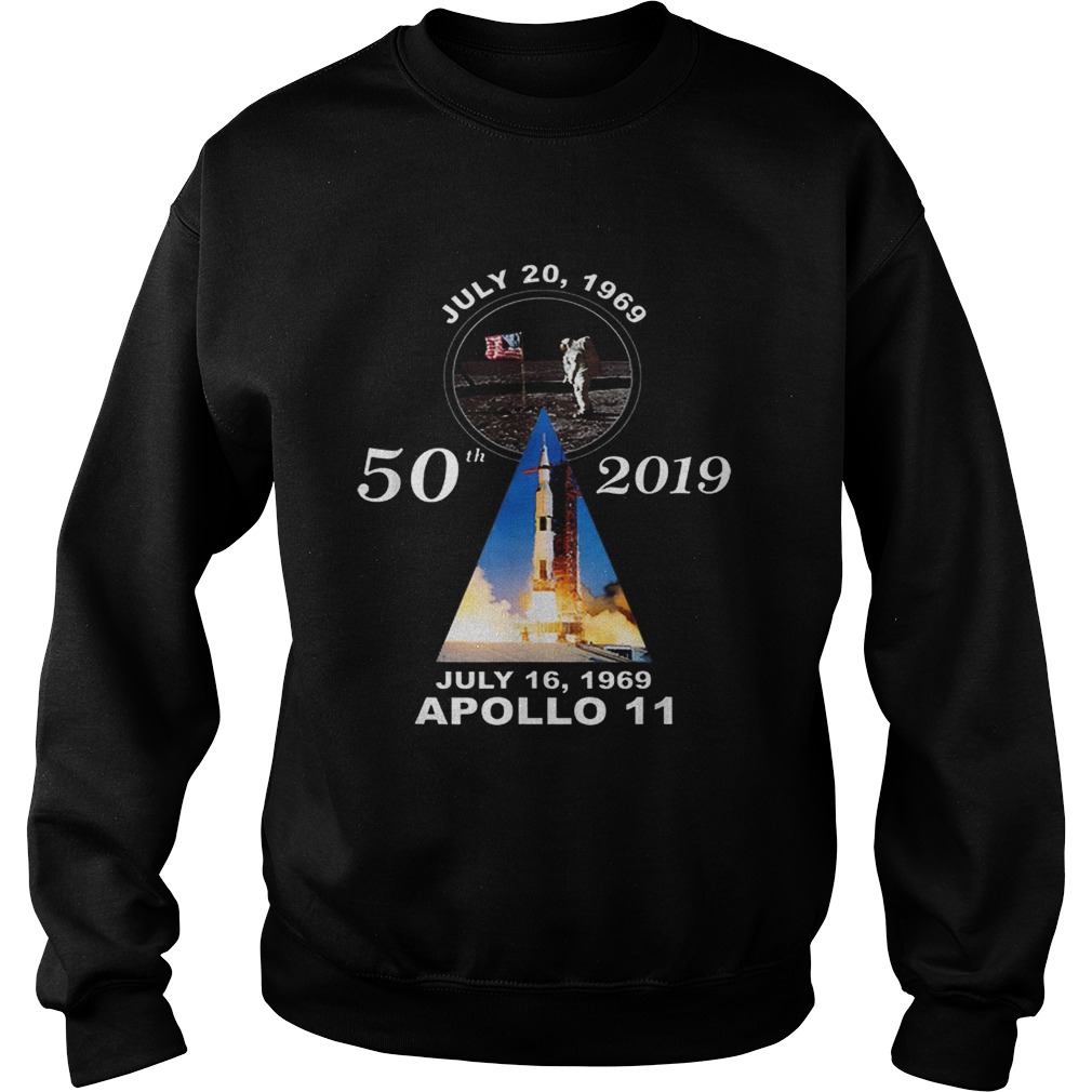 Official 50th 2019 Anniversary Moon Landing Apollo 11 July 1969 Sweatshirt
