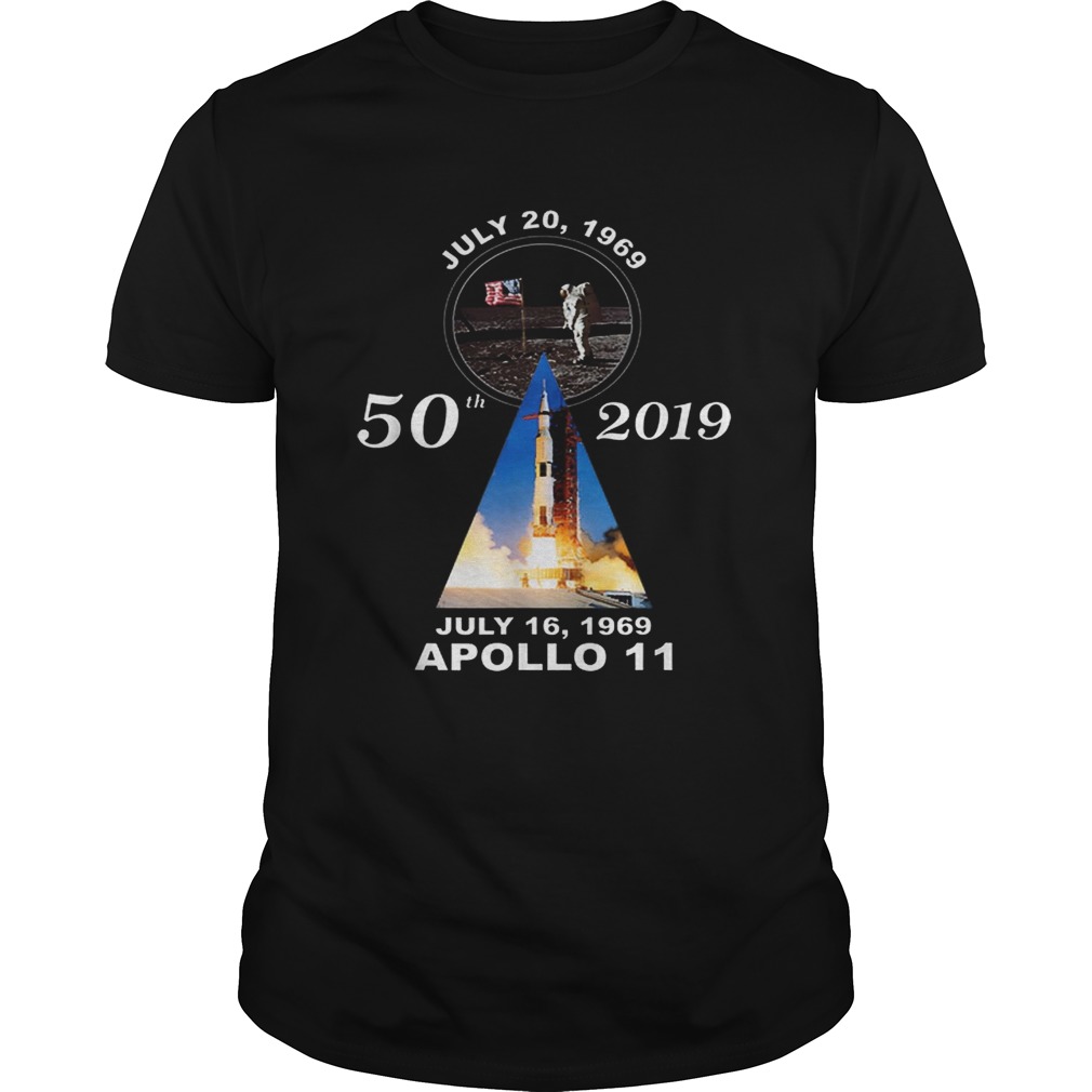 Official 50th 2019 Anniversary Moon Landing Apollo 11 July 1969 shirt