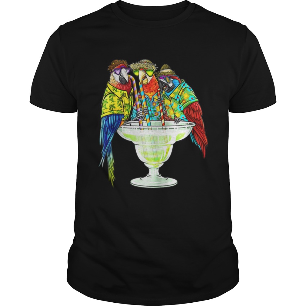 Original Parrots Drinking Margarita Hawaiin Unisex