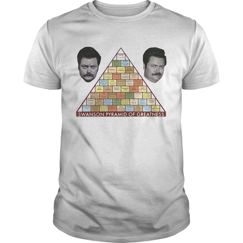 Parks and Recreation Swanson Pyramid of Greatness shirt