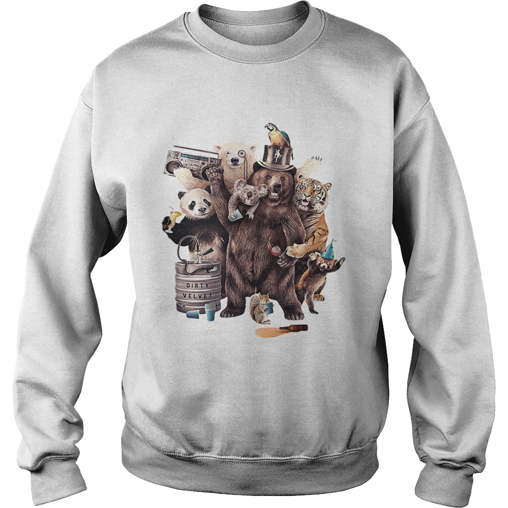 Party Animals panda bear tiger Sweatshirt
