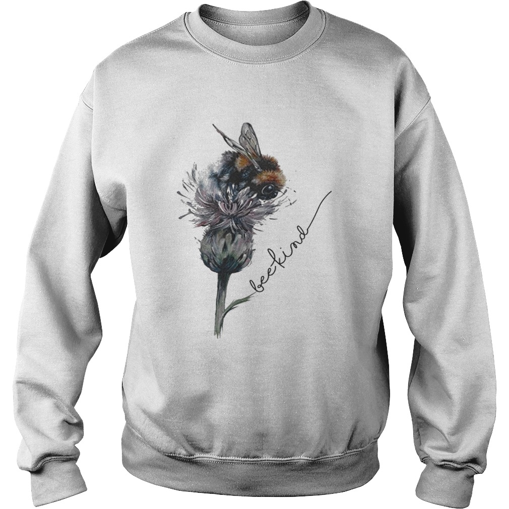 Pollinator Bee Kind with fower Sweatshirt