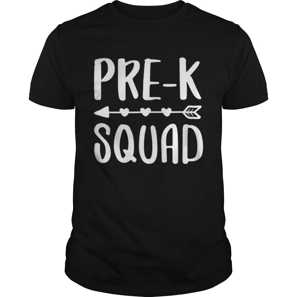 PreK Squad Back To School Team shirt
