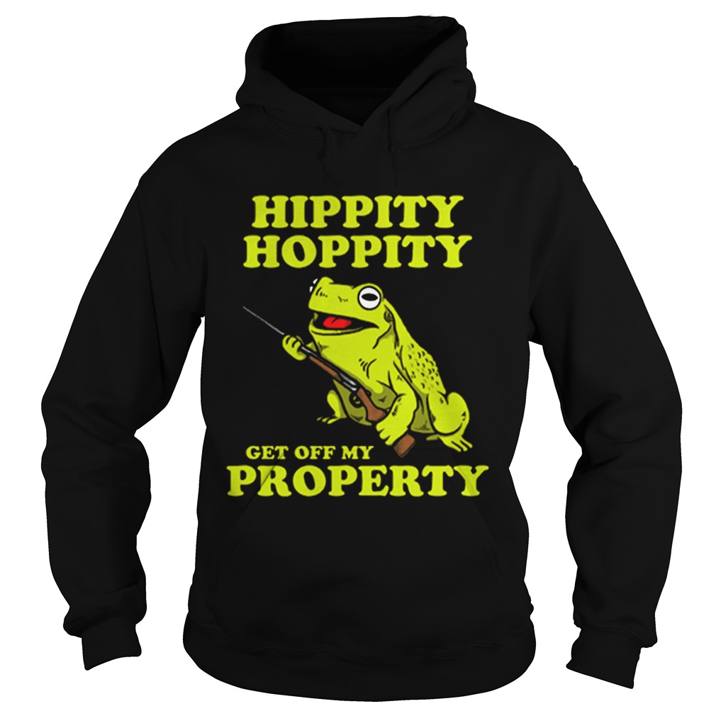 Premium Hippity Hoppity get off my property Hoodie