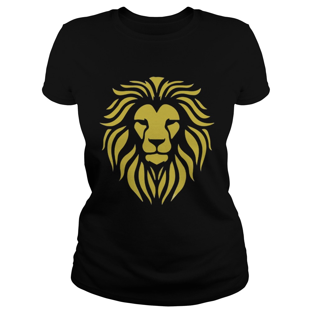 Premium Metallic Gold King Lion Jungle Classic Ladies