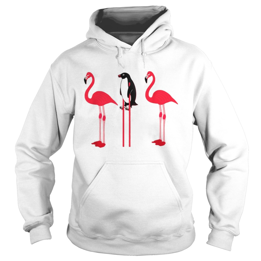 Pretty Pink Flamingo Lover Penguin Disguise Hoodie