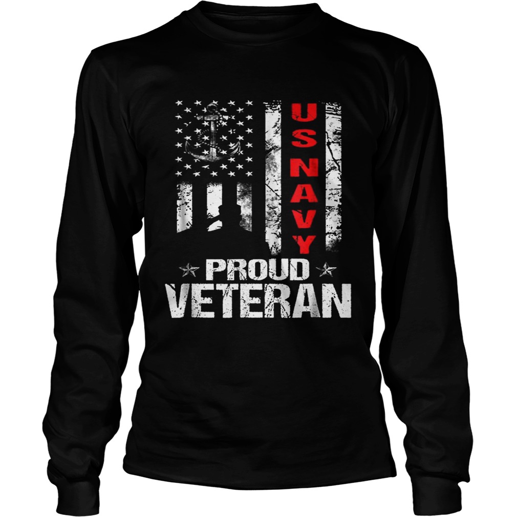Proud Veteran Us Navy Patriotic LongSleeve