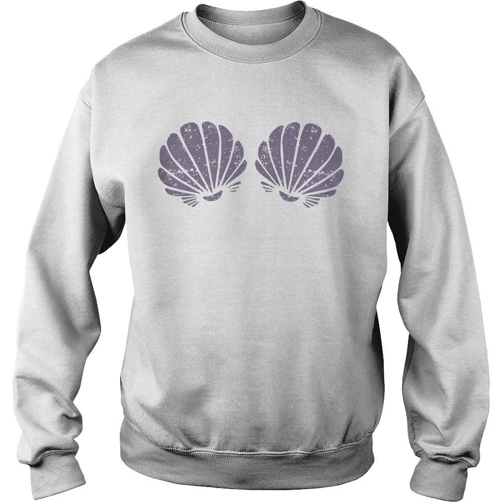 Purple Mermaid shells slim fit Sweatshirt