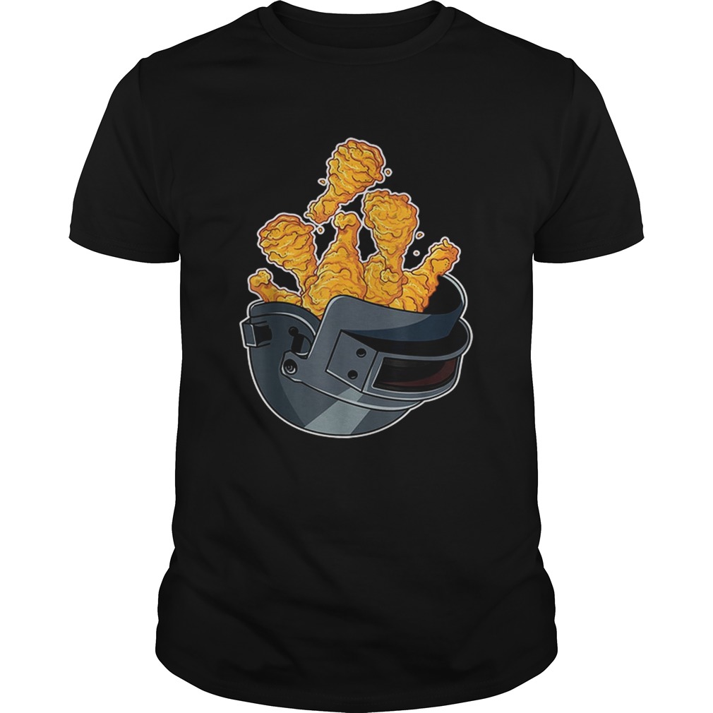 Raccoon Brand Spetsnaz Helmet Pubg Fried Chicken shirt