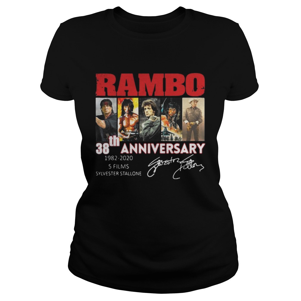Rambo 38th Anniversary 19822020 Sylvester Stallone signature Classic Ladies