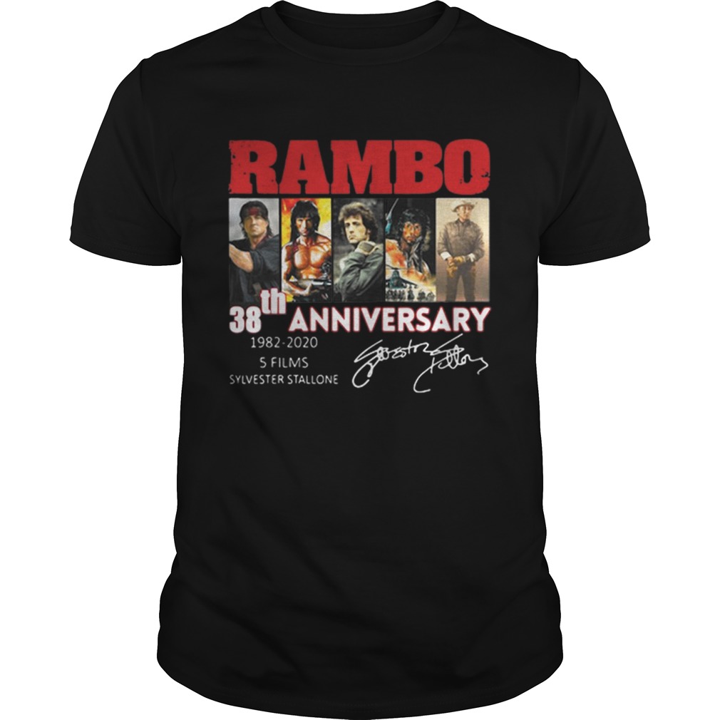 Rambo 38th Anniversary 19822020 Sylvester Stallone signature Unisex