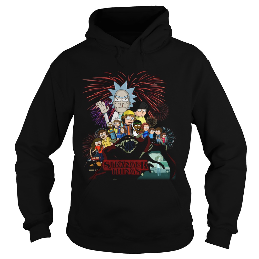 Rick and Morty Stranger Things Hoodie