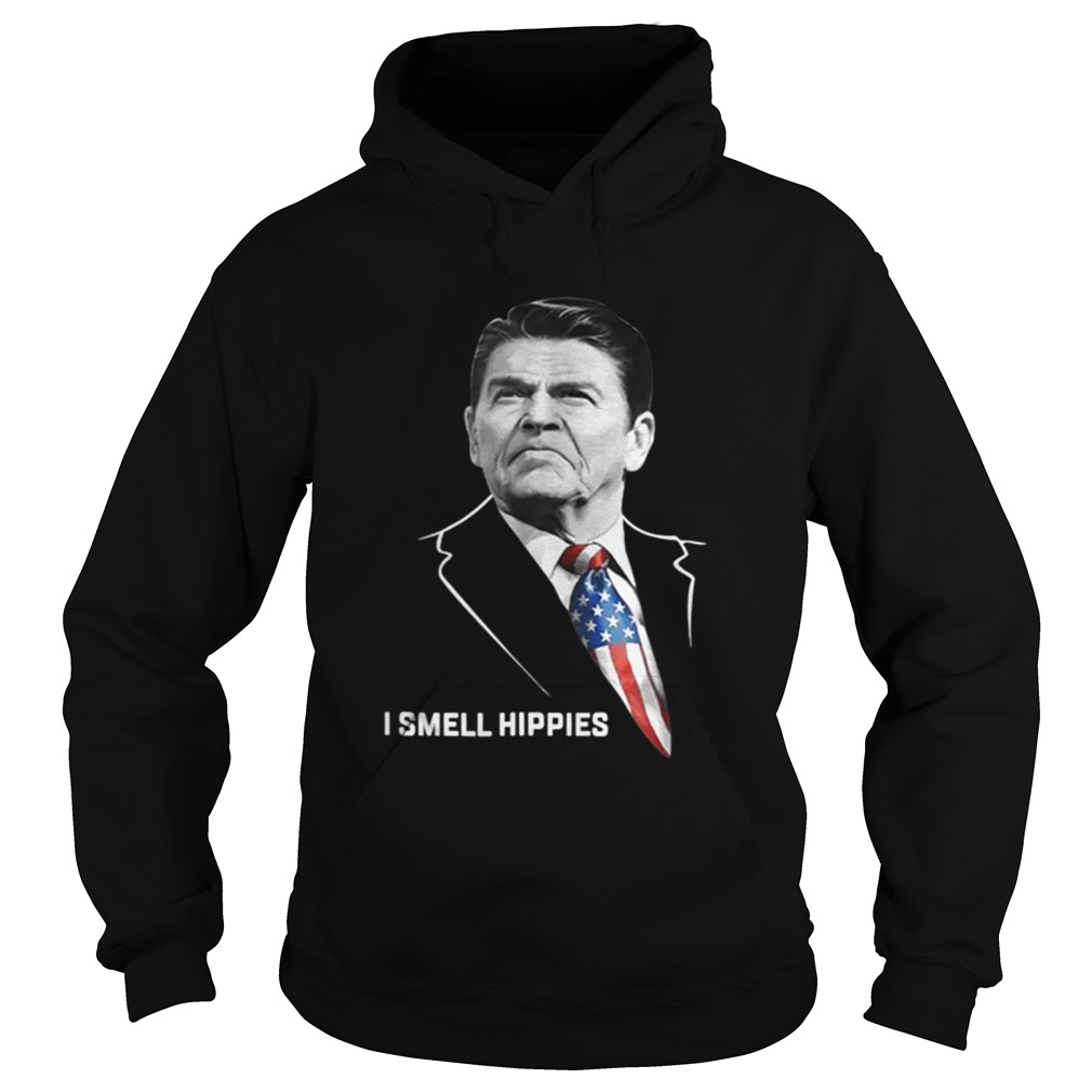 Ronald Reagan I smell Hippies Hoodie