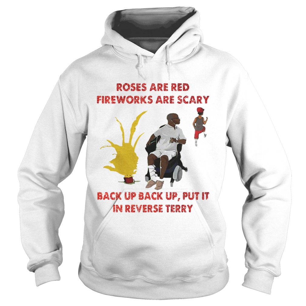 Roses are red fireworks are scary back up back up put it in reverse Terry Hoodie