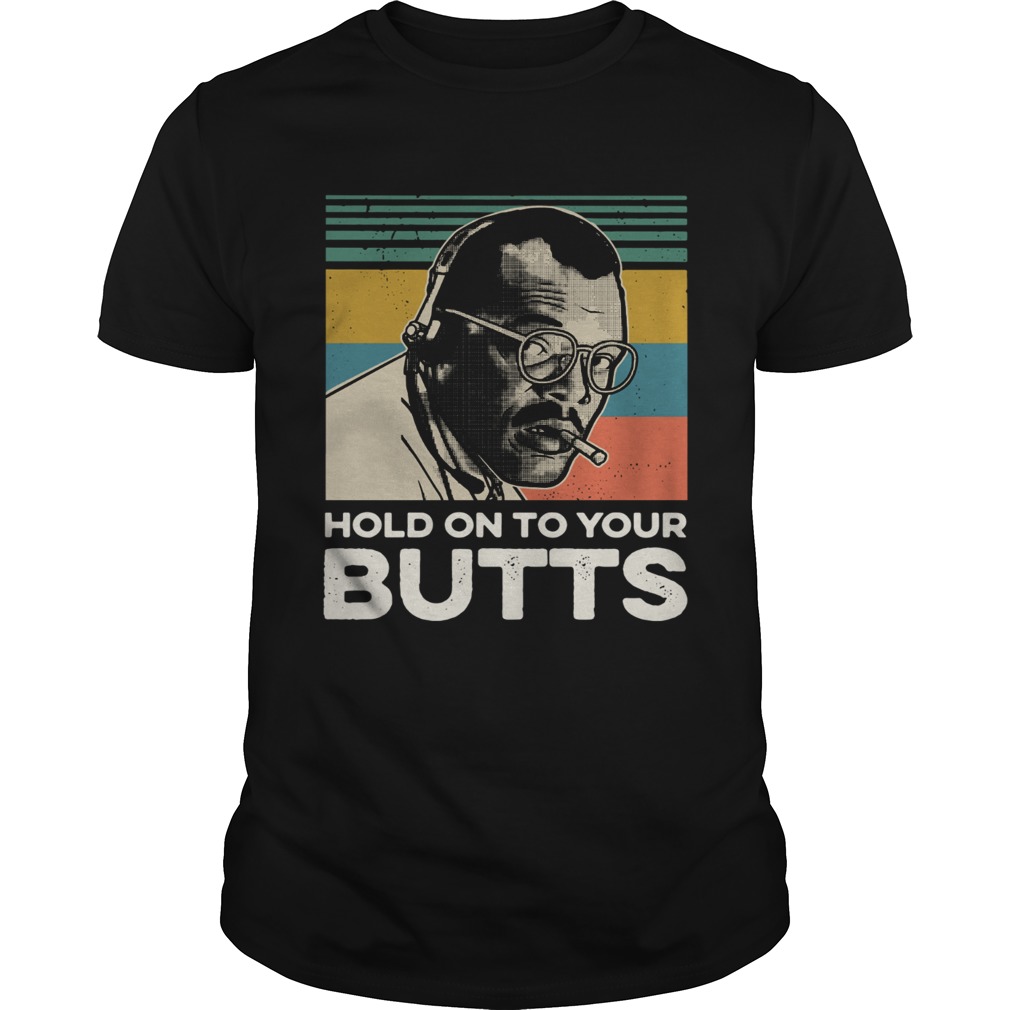 Samuel L Jackson Hold on to your butts Jurassic Park retro shirt