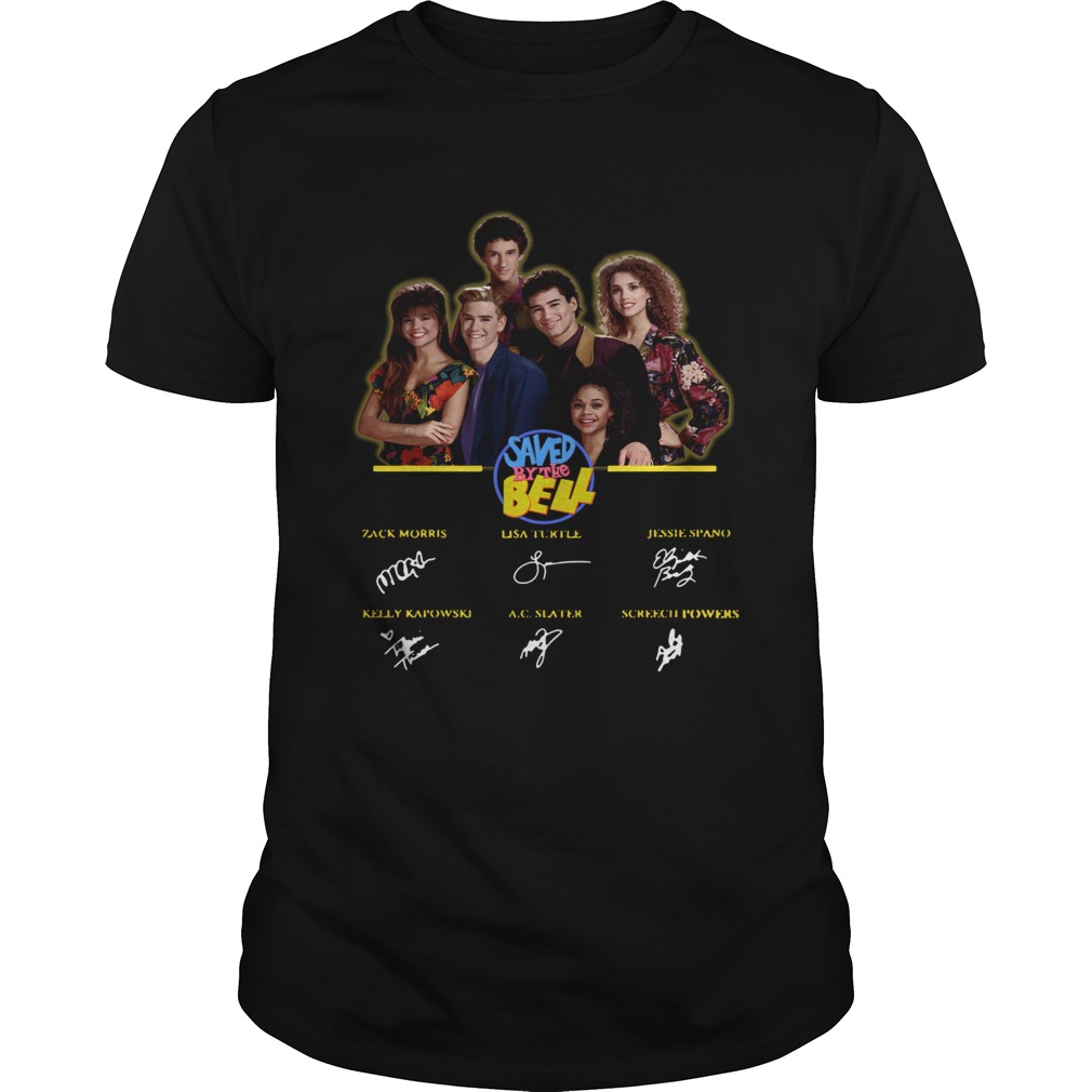 Saved by the bell characters signatures shirt