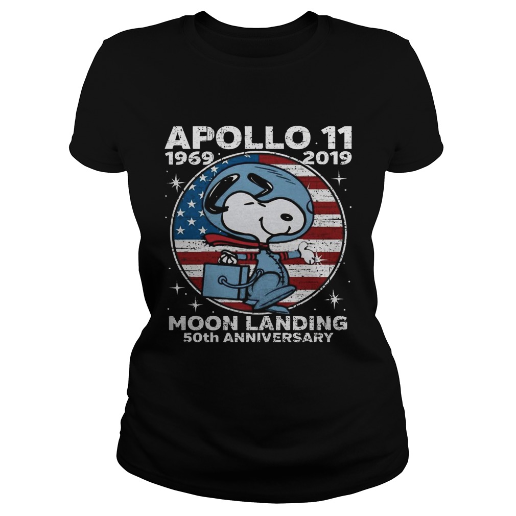 Snoopy Apollo 11 moon landing 50th anniversary Classic Ladies